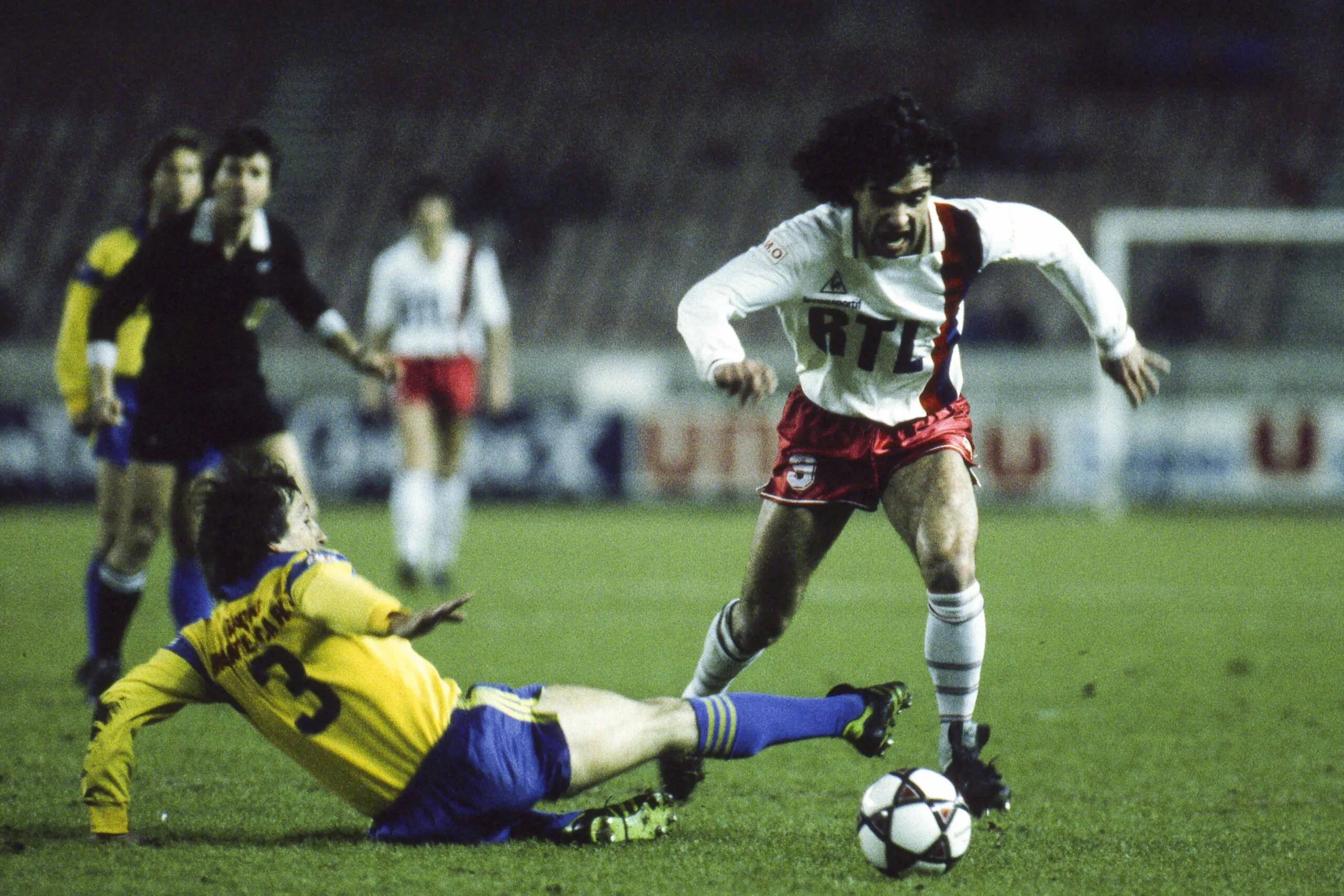 Dominique ROCHETEAU – 23.03.1986 – Paris Saint-Germain / Toulon – Division 1 Photo : Alain Gadoffre / Icon Sport – Photo by Icon Sport