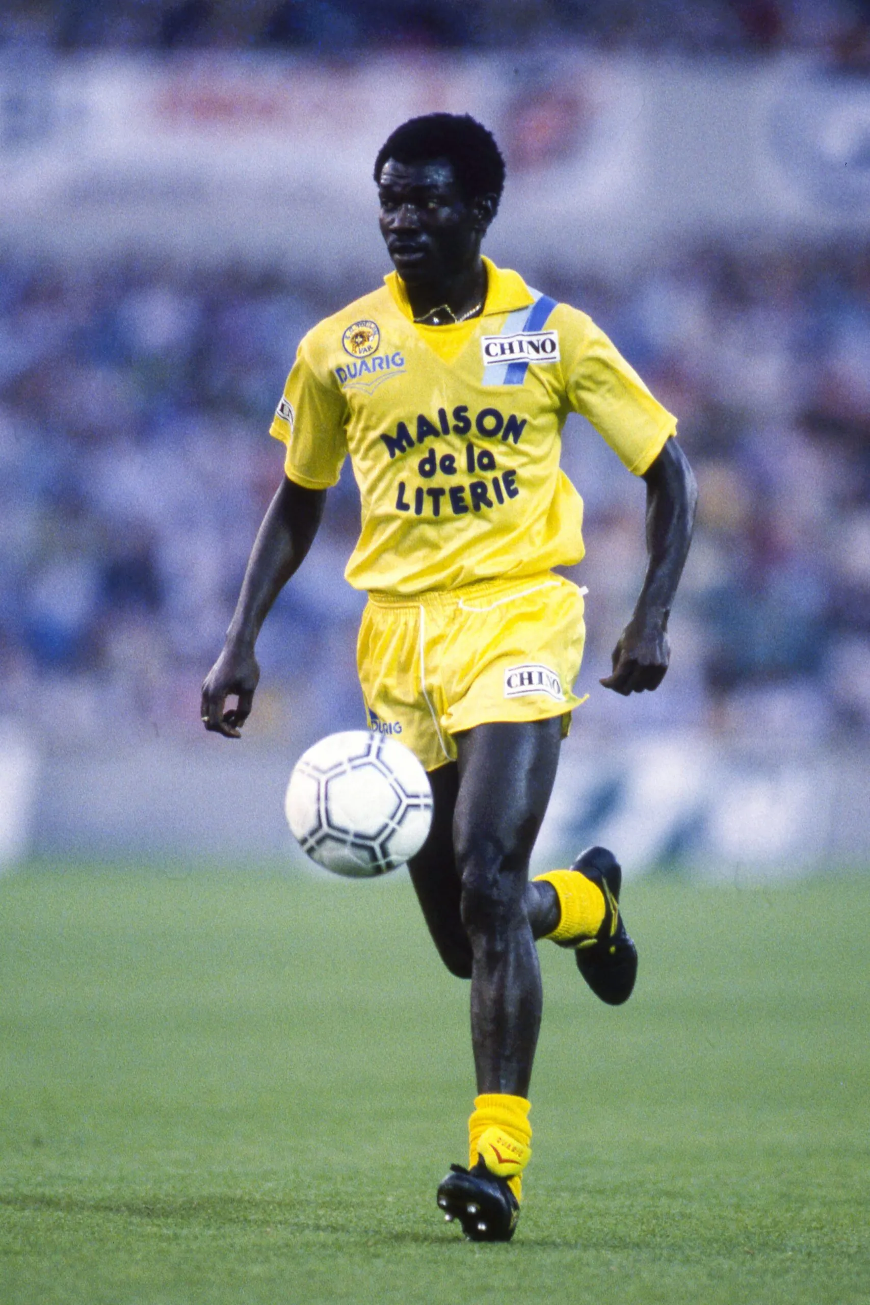 Roger MENDY – 23.09.1988 – Bordeaux / Toulon – Division 1 – Photo : Michel Barrault / Icon Sport – Photo by Icon Sport
