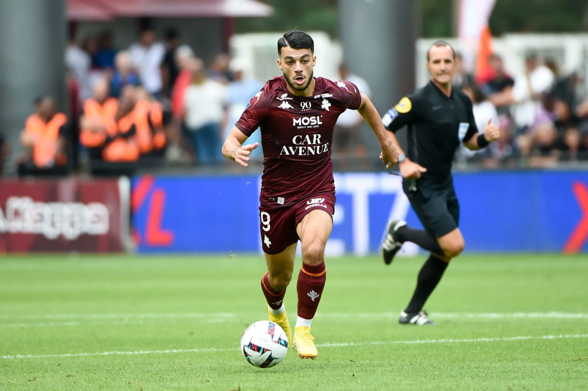 09 Georges MIKAUTADZE (fcm) during the Ligue 2 BKT match FC Metz and Dijon FCO at Stade Saint-Symphorien on August 27, 2022 in Metz, France. (Photo by Vincent Poyer/FEP/Icon Sport) - Photo by Icon sport