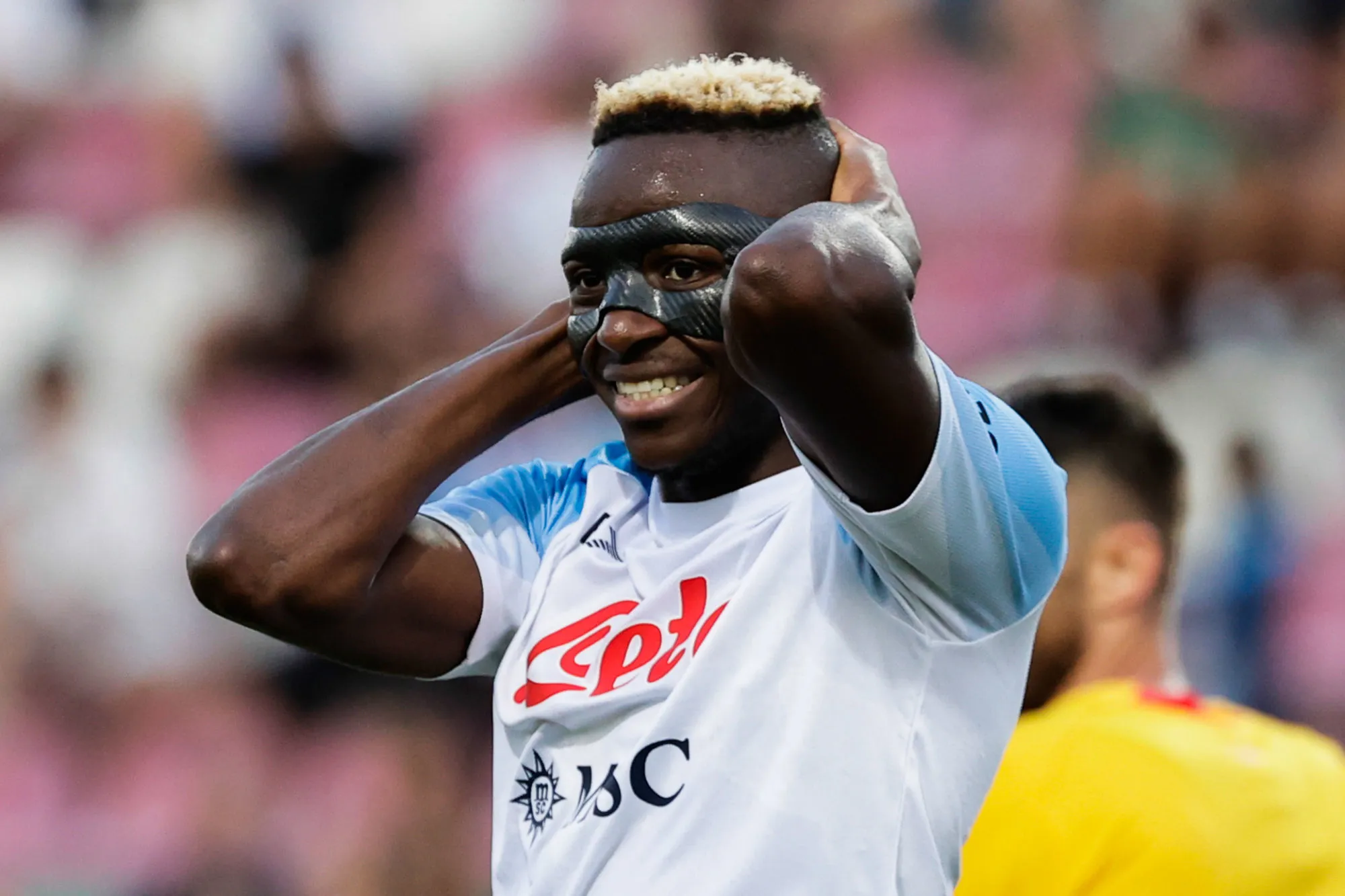 3rd August 2022; Patin Stadium, Castel Di Sangro , Italy; Friendly football, SSC Napoli versus Girona FC: Victor Osimhen of Napoli - Photo by Icon sport