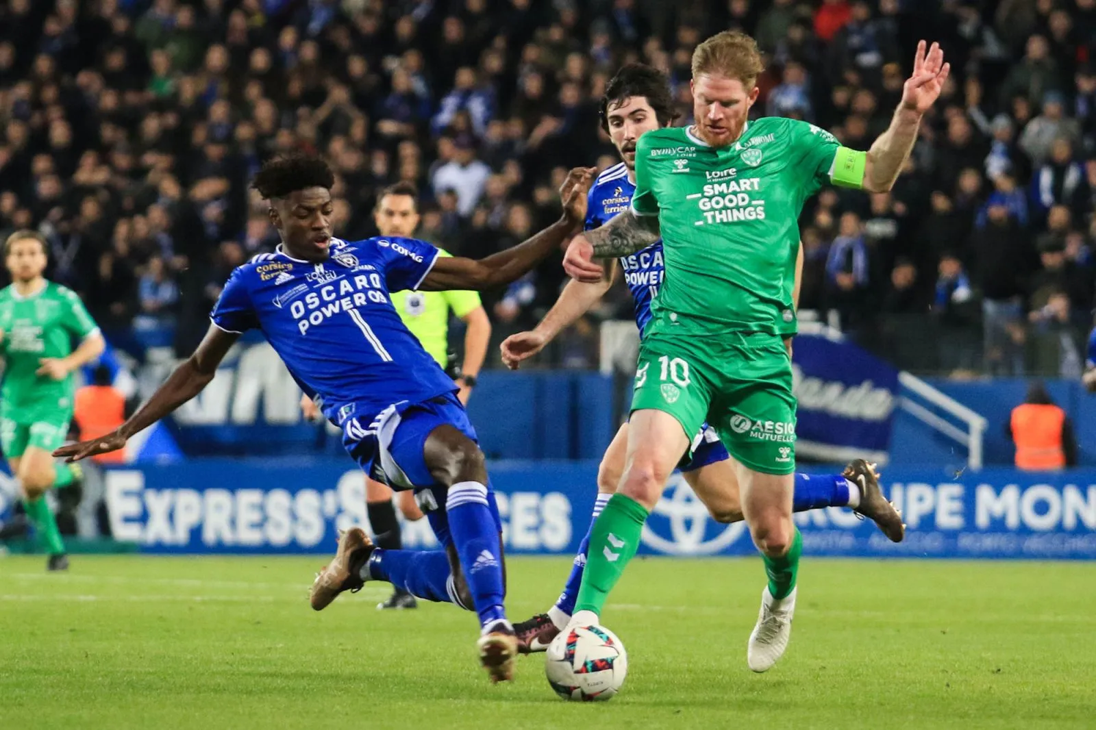 Saint-Étienne et Gaëtan Charbonnier ont chuté à Bastia, mardi 31 janvier 2023.
