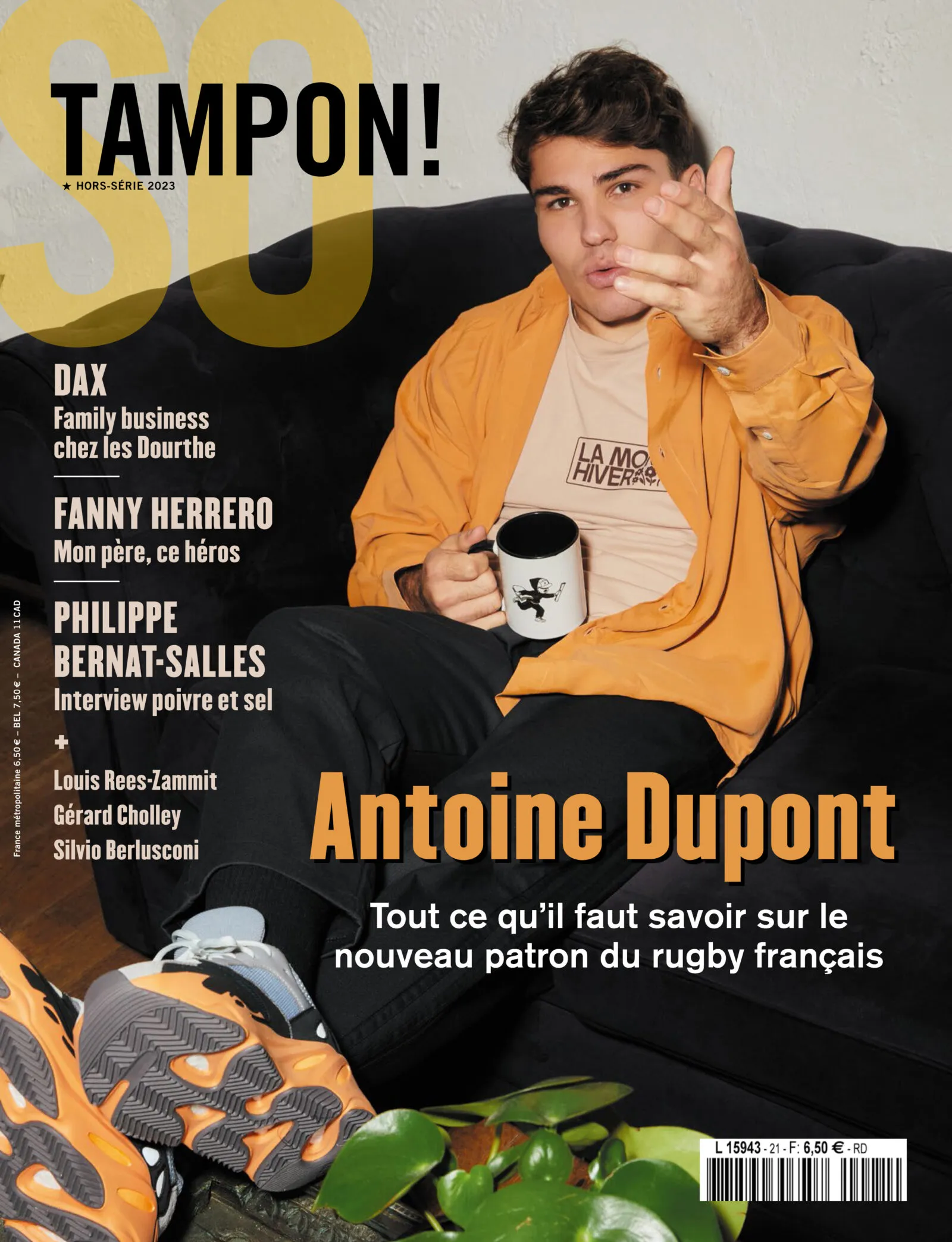 Antoine Dupont est en couverture de "Tampon!"