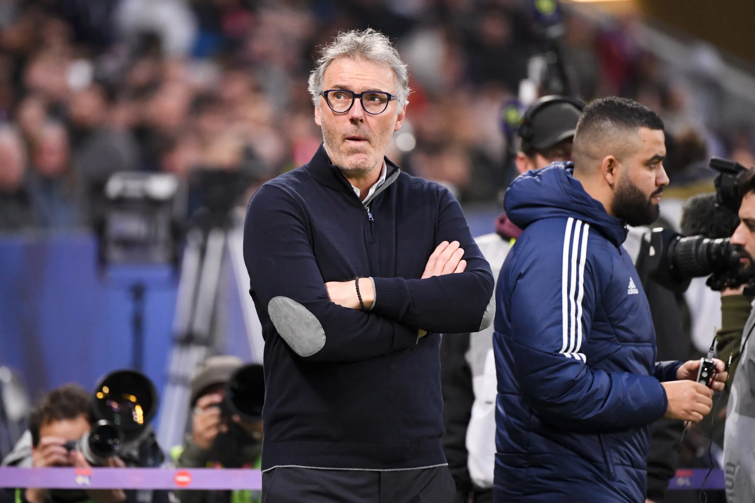 Laurent BLANC (Entraineur Lyon OL) during the Ligue 1 Uber Eats match between Olympique Lyonnais and Clermont Foot63 at Groupama Stadium on January 1, 2023 in Lyon, France. (Photo by Anthony Bibard/FEP/Icon Sport)