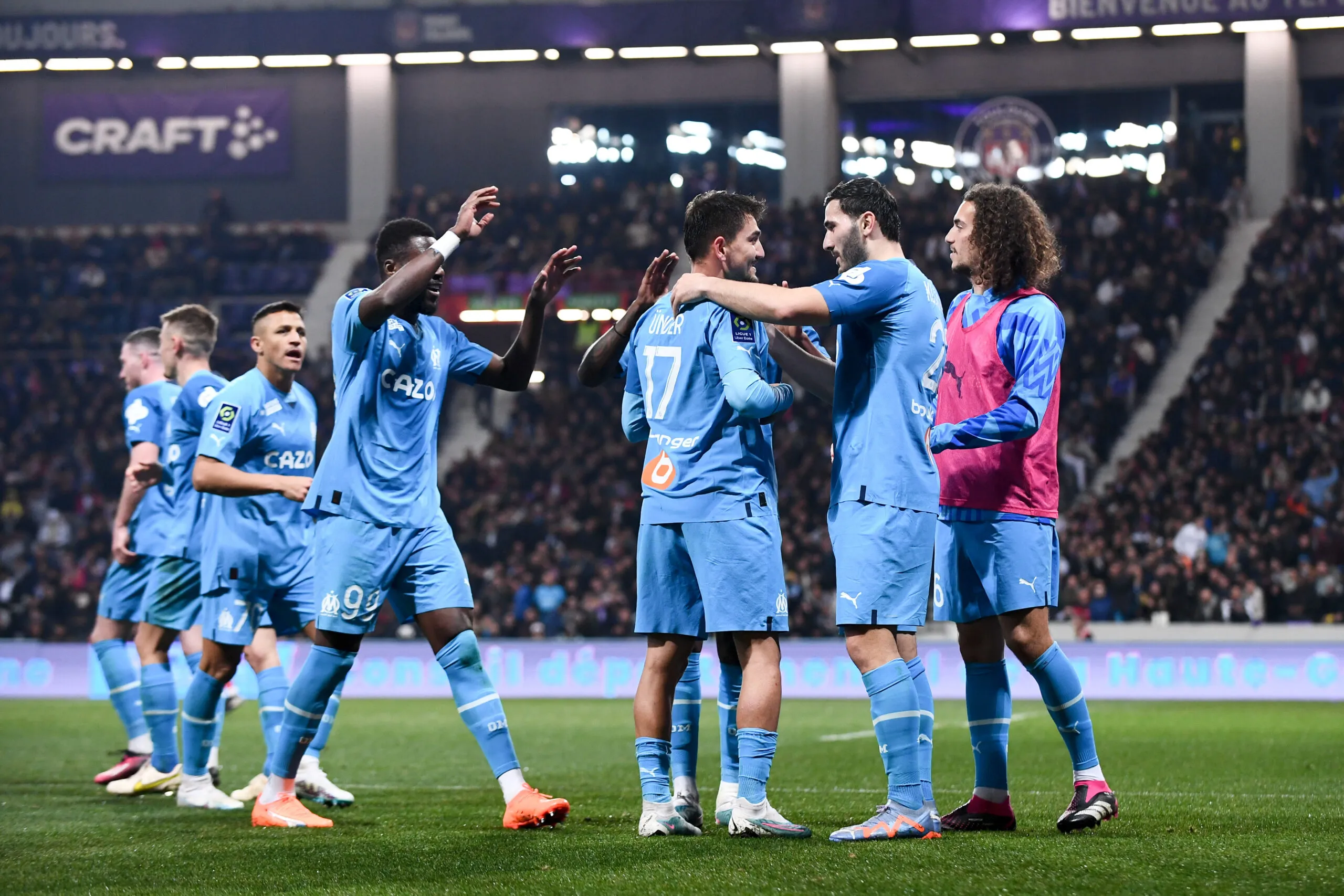 L'OM renverse Toulouse au Stadium