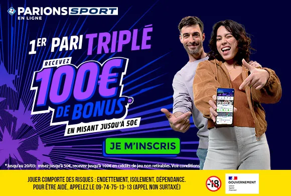 Bayern &#8211; PSG : Votre 1er pari TRIPLÉ chez ParionsSport En Ligne (Misez 50€, récupérez 100€) !