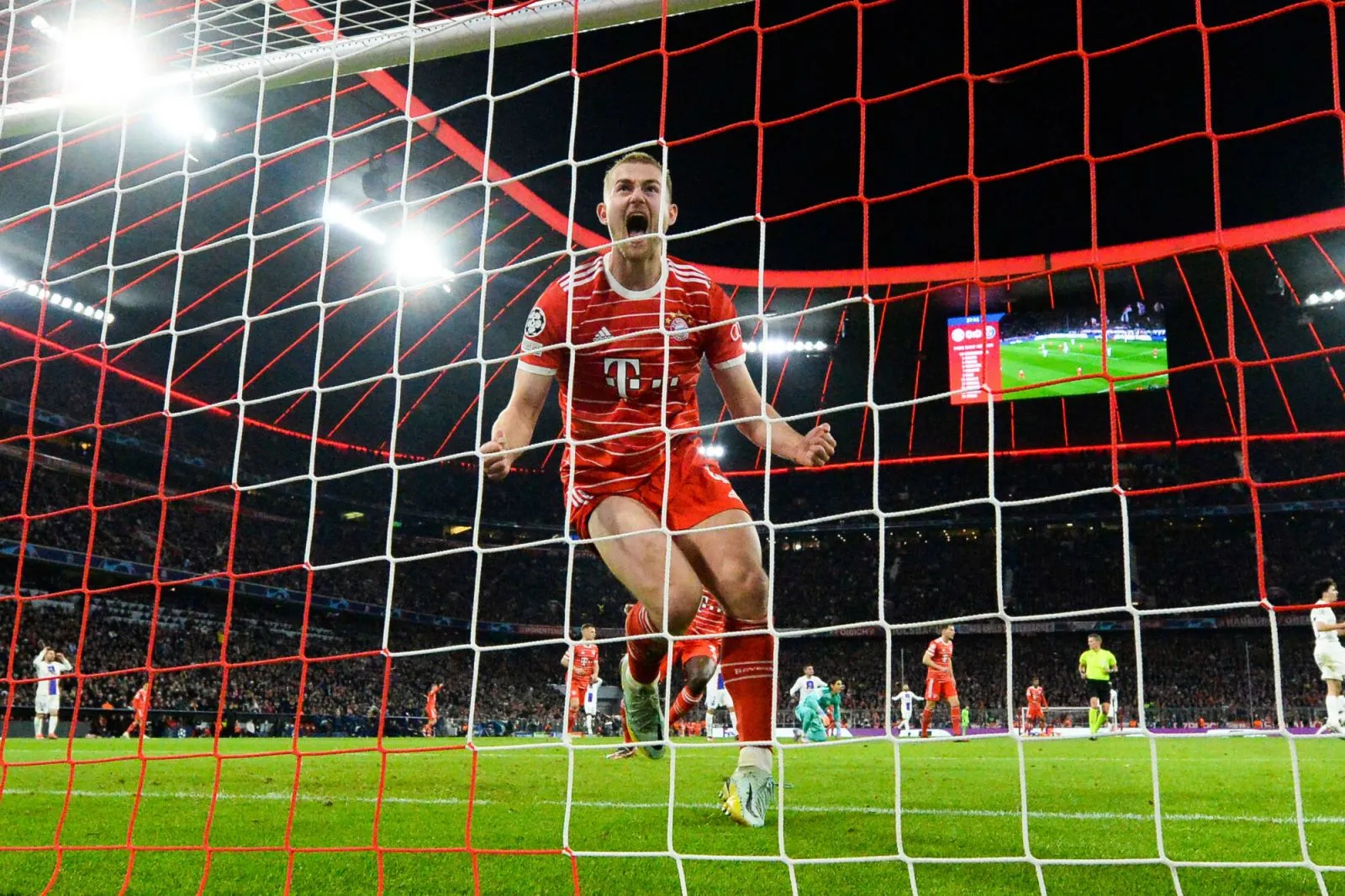 Matthijs de Ligt (Bayern Munich) face au PSG.