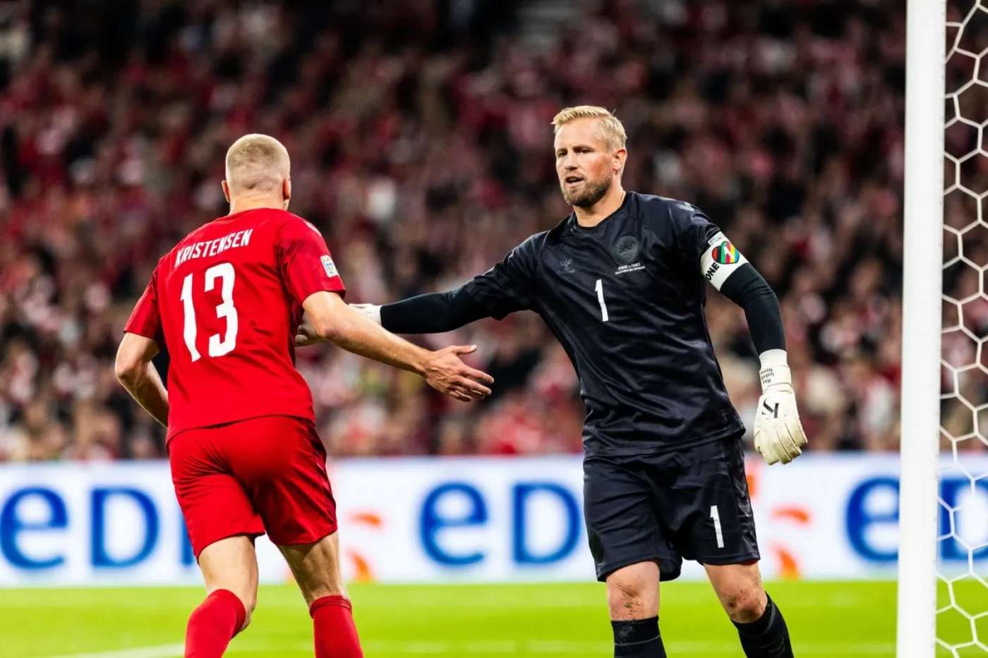 Kasper Schmeichel garde les cages du Danemark ce lundi