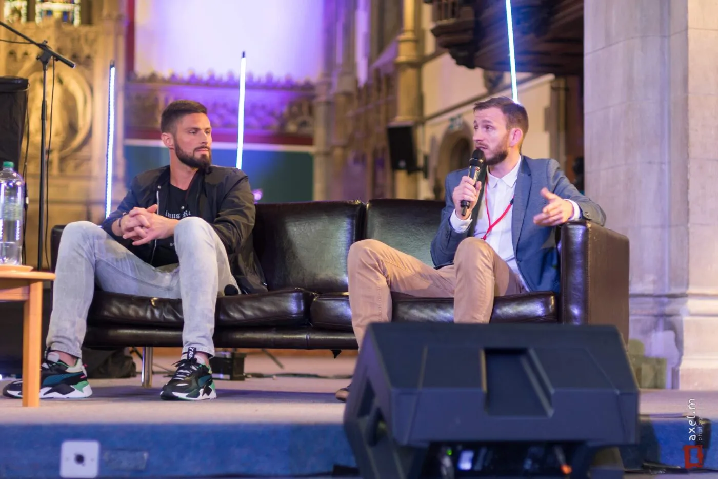 Olivier Giroud avec Joël Thibault. DR