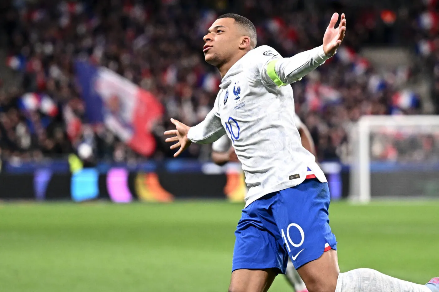 10 Kylian MBAPPE (fra) during the UEFA Euro 2024 Qualifying, Group B match between France and Netherlands on March 24, 2023 in Paris, France. (Photo by Anthony Bibard/FEP/Icon Sport)