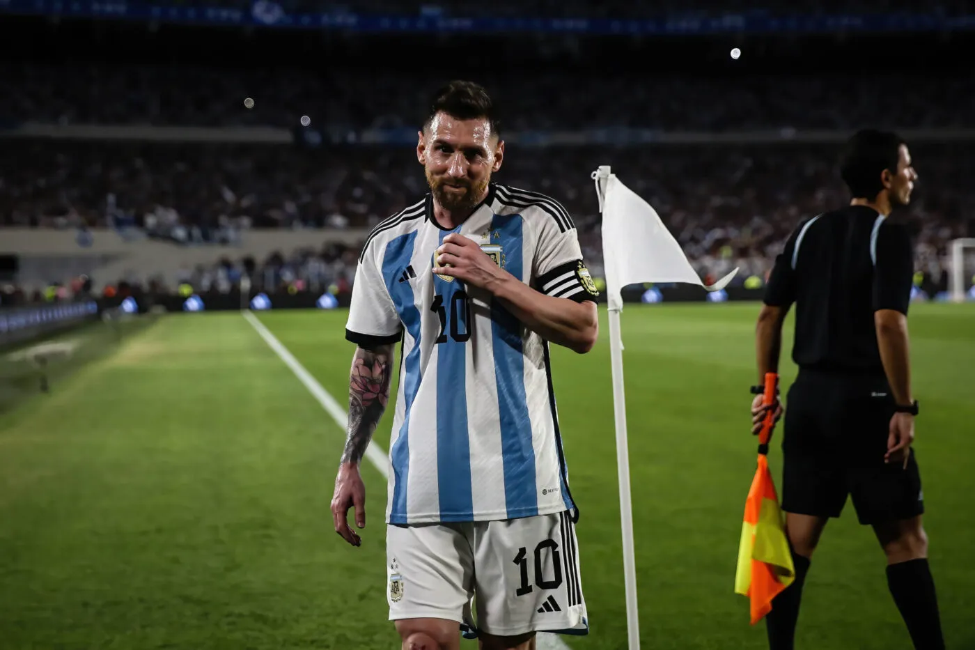 Lionel Messi of Argentina seen during the match between Argentina vs Panama as part of International Friendly Match at Mas Monumental Stadium. Final score: Argentina 2 - 0 Panama (Photo by Roberto Tuero / SOPA Images/Sipa USA) - Photo by Icon sport