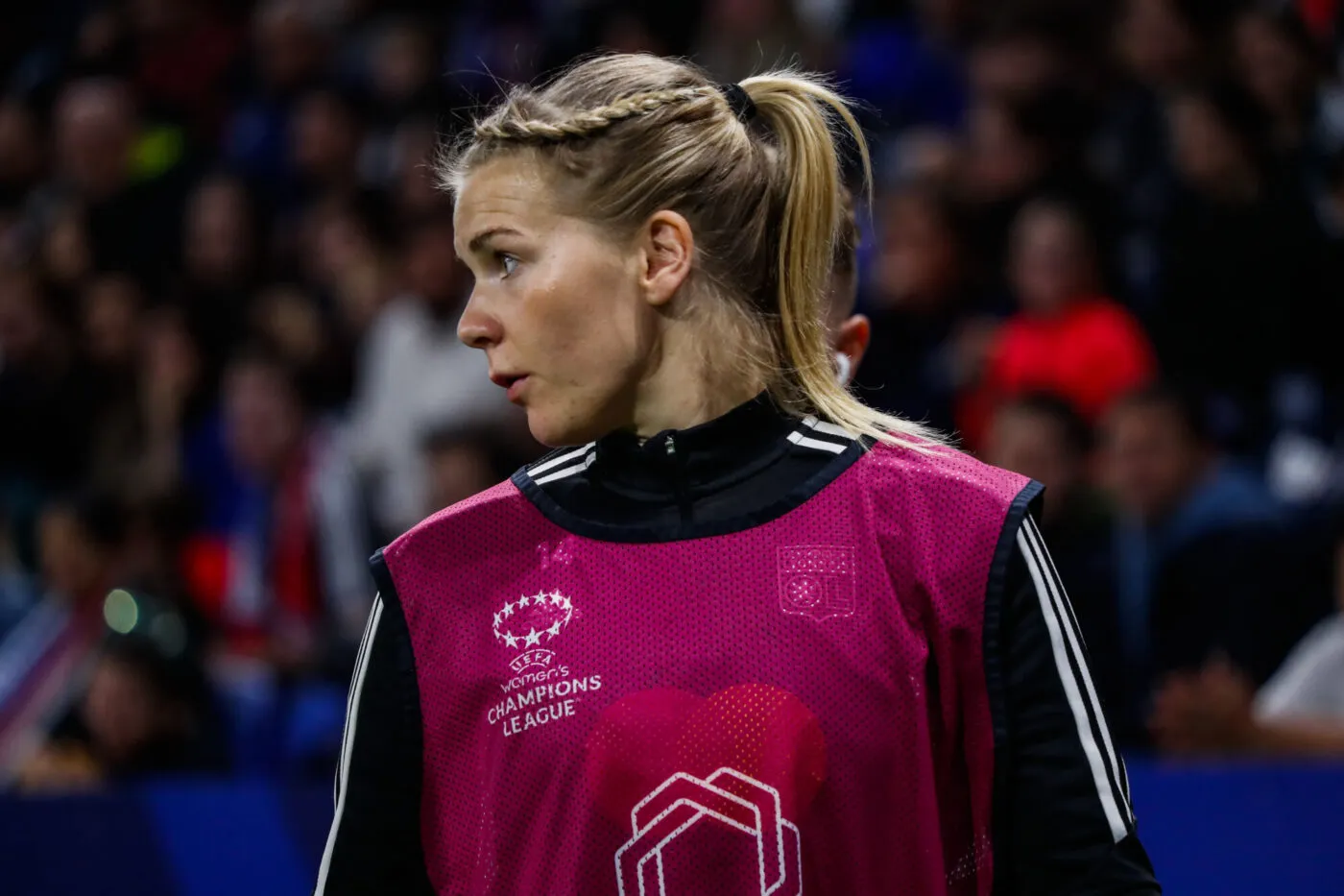 Ada HEGERBERG of Lyon during the Women's Champions League match between Lyon and Chelsea on March 22, 2023 in Lyon, France. (Photo by Romain Biard/Icon Sport)
