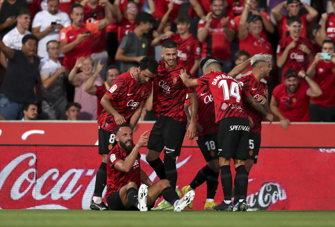 Partido de LaLiga Santander disputado entre Mallorca y Betis. En la imagen, Muriqi celebra un tanto. LaLiga Santander match played between Mallorca and Betis. In this picture, Muriqi celebrates his goal.. - Photo by Icon sport