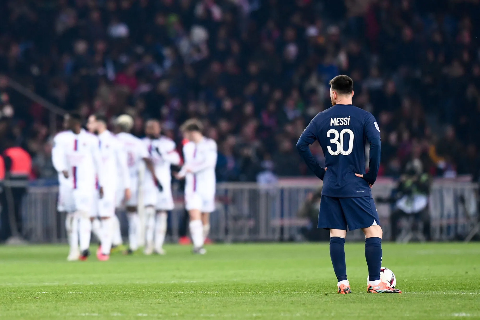 30 Lionel Leo MESSI (psg) during the Ligue 1 Uber Eats match between PSG and Lyon at Parc des Princes on April 2, 2023 in Paris, France. (Photo by Philippe Lecoeur/FEP/Icon Sport)