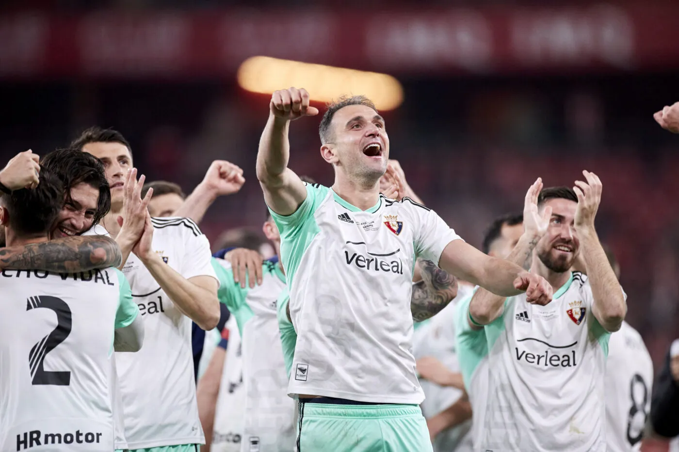 La fiesta d’Osasuna après sa qualif en finale de Copa