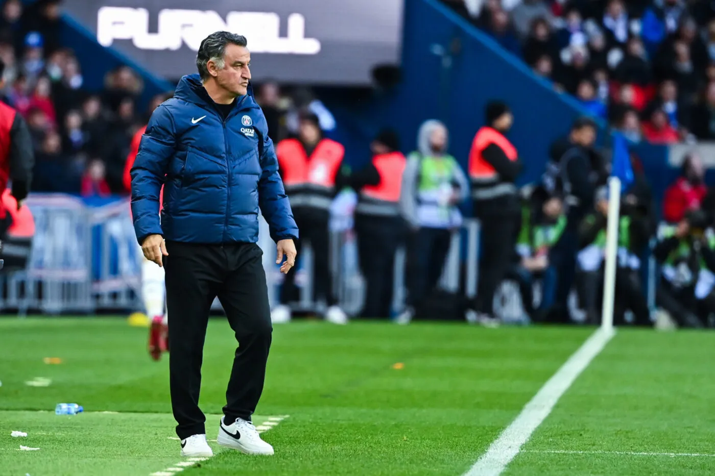 Christophe GALTIER head coach of PSG during the Ligue 1 Uber Eats match between Paris and Rennes at Parc des Princes on March 19, 2023 in Paris, France. (Photo by Anthony Dibon/Icon Sport)