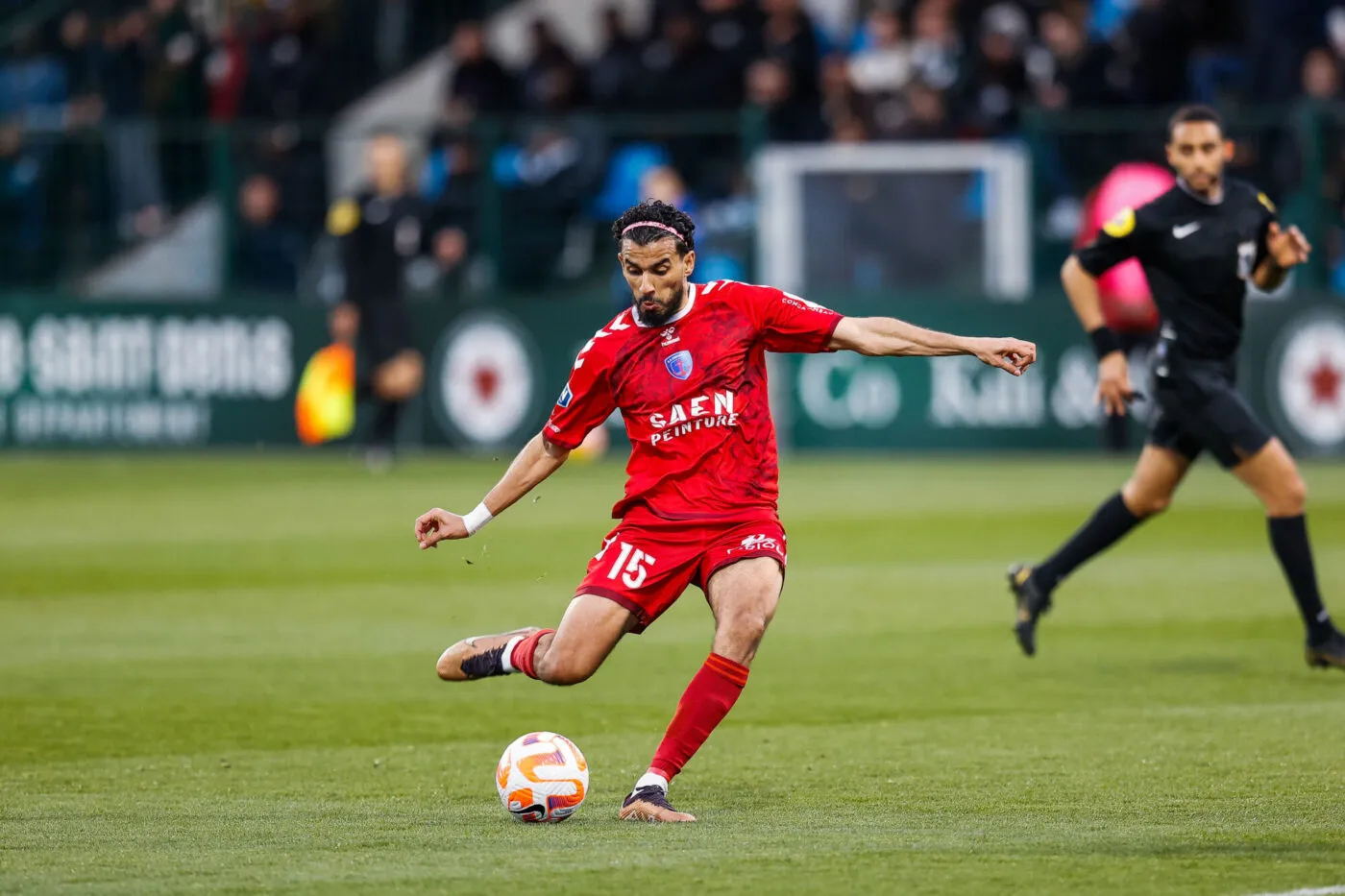 Fahd EL KHOUMISTI of US CONCARNEAU during the National 1 match between Red Star FC and US Concarneau on April 7, 2023 at Bauer stadium in Saint Ouen l'Aumone, France.

(Photo by Loic Baratoux/Icon Sport)