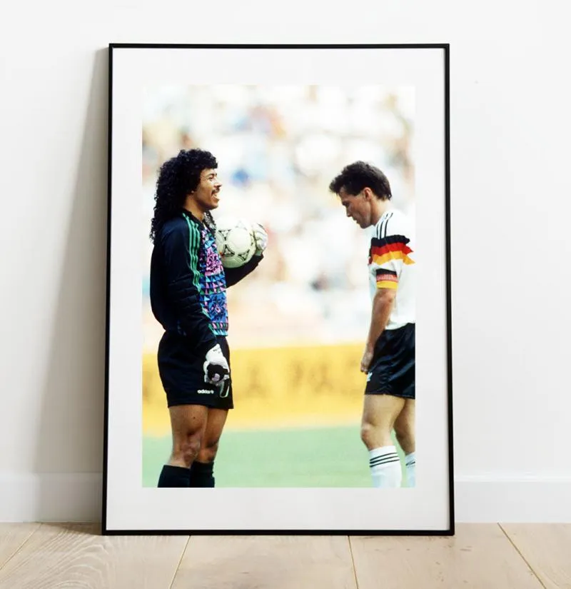 Lothar Matthäus et René Higuita, Mondial 1990