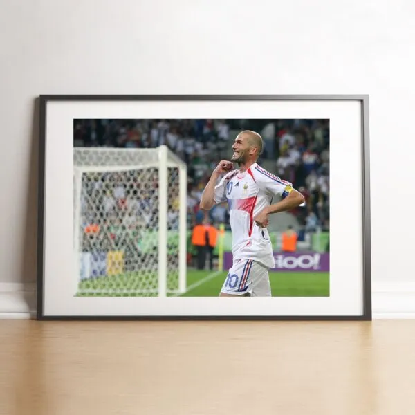 Zidane fête son but contre l'Espagne, 2006