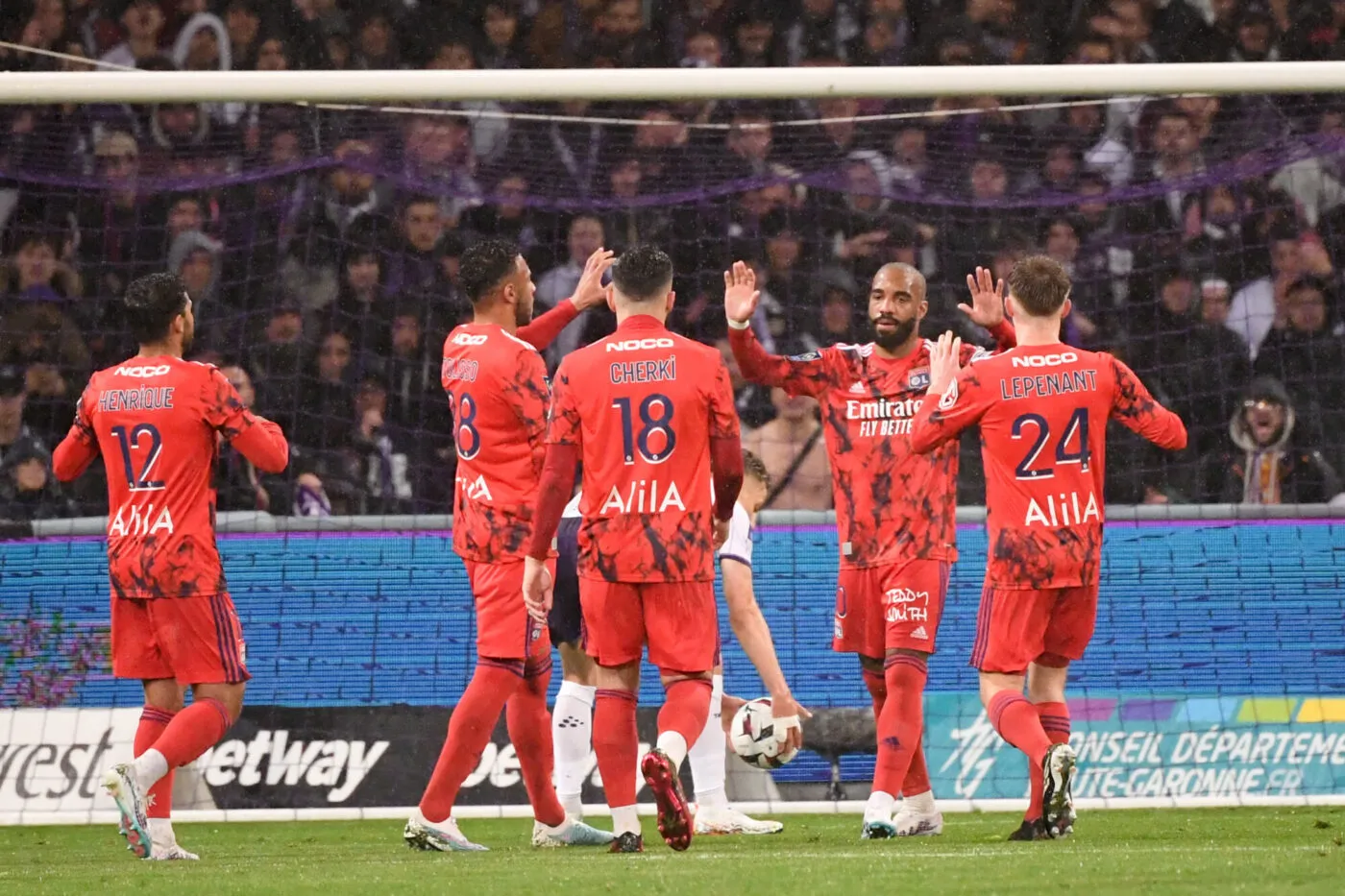 10 Alexandre LACAZETTE (ol) during the Ligue 1 Uber Eats match between Toulouse and Lyon on April 14, 2023 in Toulouse, France. (Photo by Anthony Bibard/FEP/Icon Sport)