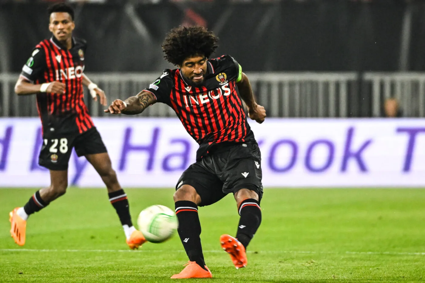 DANTE of Nice during the UEFA Europa Conference League, quarter final, second leg match between Nice and Basel at Allianz Riviera on April 20, 2023 in Nice, France. (Photo by Pascal Della Zuana/Icon Sport)