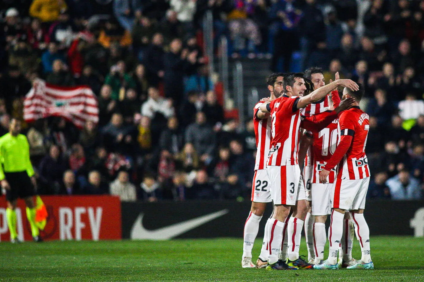 Players of Athletic Bilbao during the Copa del Rey match between Eldense and Athletic Bilbao on January 5th, 2023.