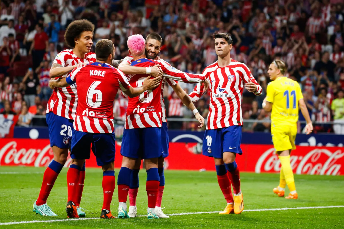 Yannick Ferreira Carrasco of Atletico de Madrid during LaLiga match, Date 33, between Atletico de Madrid and Cadiz CF. played at Civitas Metropolitano Stadium on May 03, 2023 in Madrid, Spain. (Photo by Cesar Cebolla / Pressinphoto / Icon Sport) - Photo by Icon sport