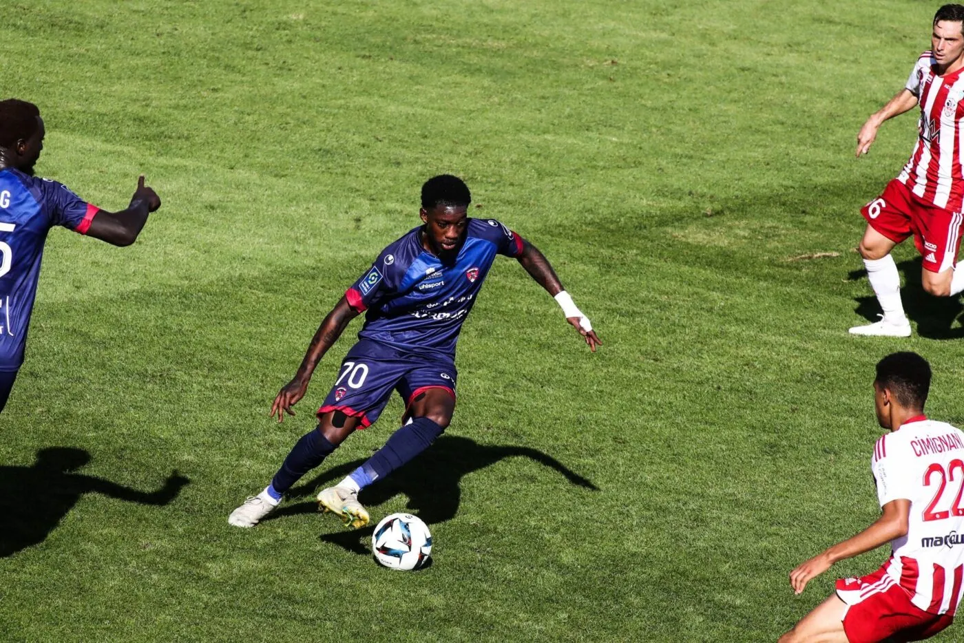 Muhammed CHAM of Clermont during the Ligue 2 BKT match between AC Ajaccio and Clermont at Stade Francois Coty on October 2, 2022 in Ajaccio, France. (Photo by Michel Luccioni/Icon Sport)