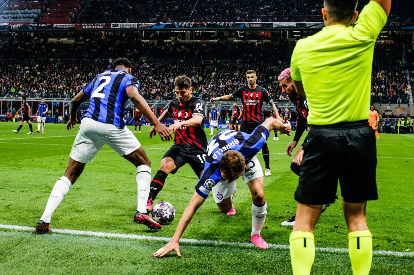 Brahim DIAZ of Milan during the UEFA Champions League, Semi-Final, first leg match between AC Milan and Inter Milan at San Siro on May 11, 2023 in Milan, Italy. (Photo by Johnny Fidelin/Icon Sport)