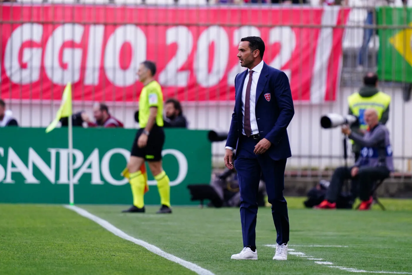 The head coach Raffaele Palladino (AC Monza) during the italian soccer Serie A match AC Monza vs SSC Napoli on May 14, 2023 at the U-Power Stadium in Monza, Italy (Photo by Luca Rossini/LiveMedia/DeFodi Images) - Photo by Icon sport