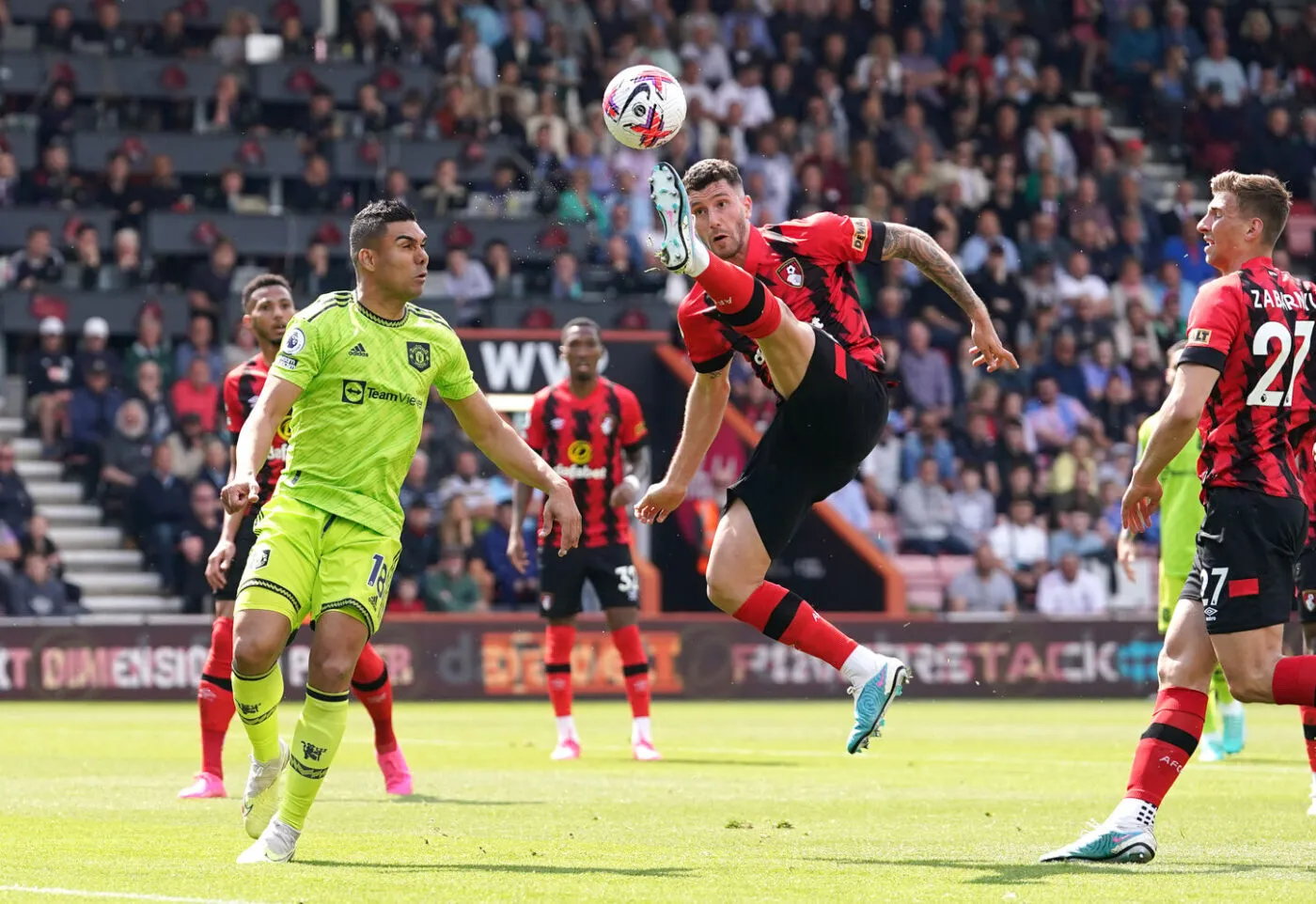 Manchester United s'impose à Bournemouth, Liverpool dit presque bye-bye à la C1