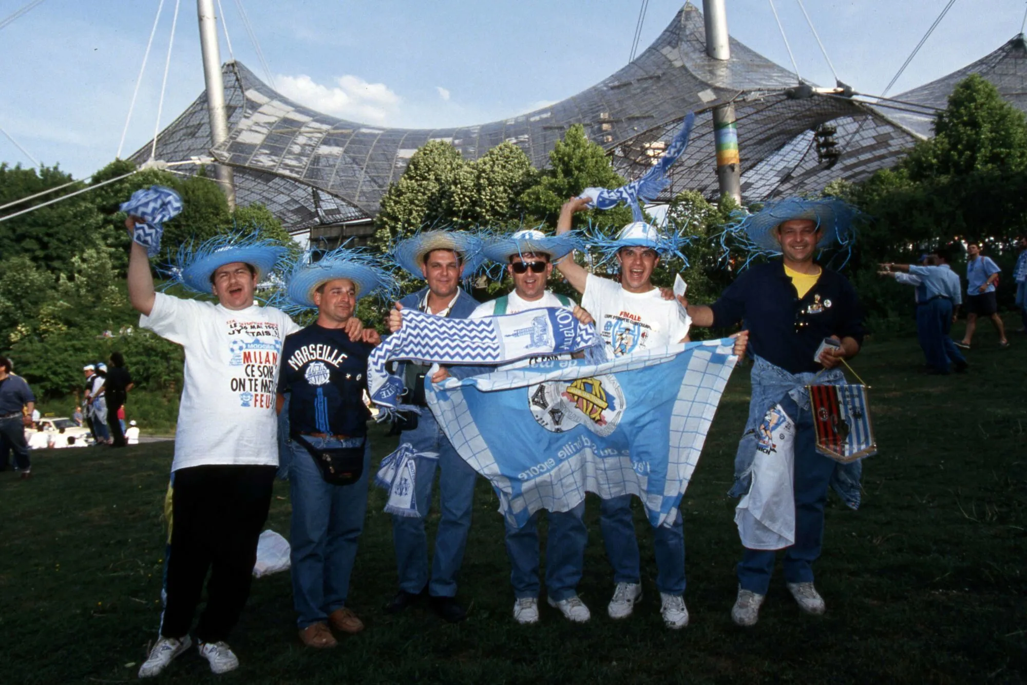 Supporters de Marseille &#8211; 26/05/1993 &#8211; Marseille-AC Milan &#8211; Finale de la Ligue des champions 1993