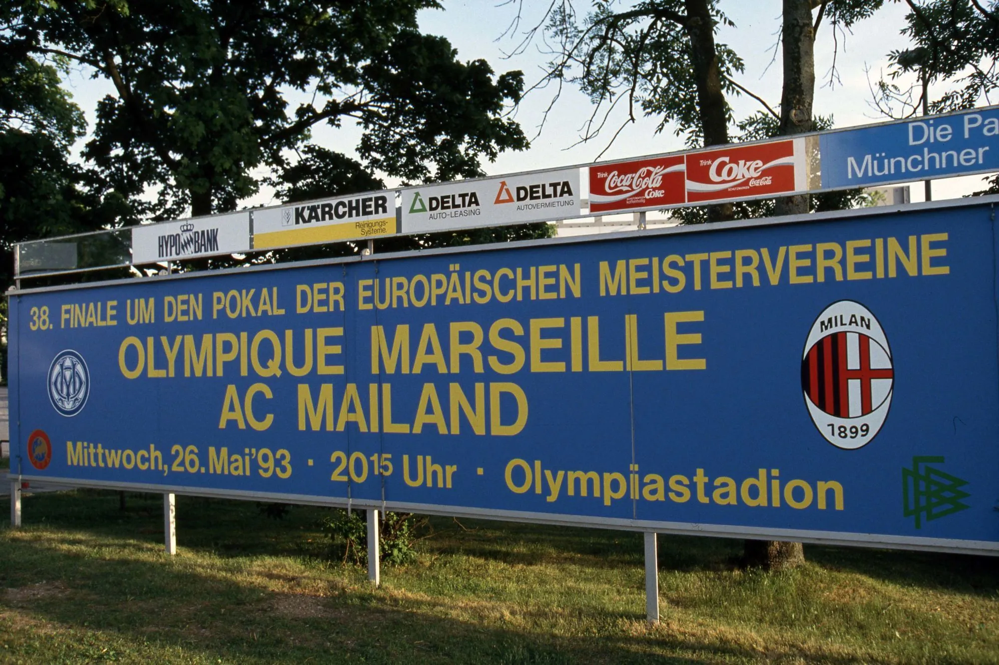 26/05/1993 &#8211; Marseille-AC Milan &#8211; Finale de la Ligue des champions 1993