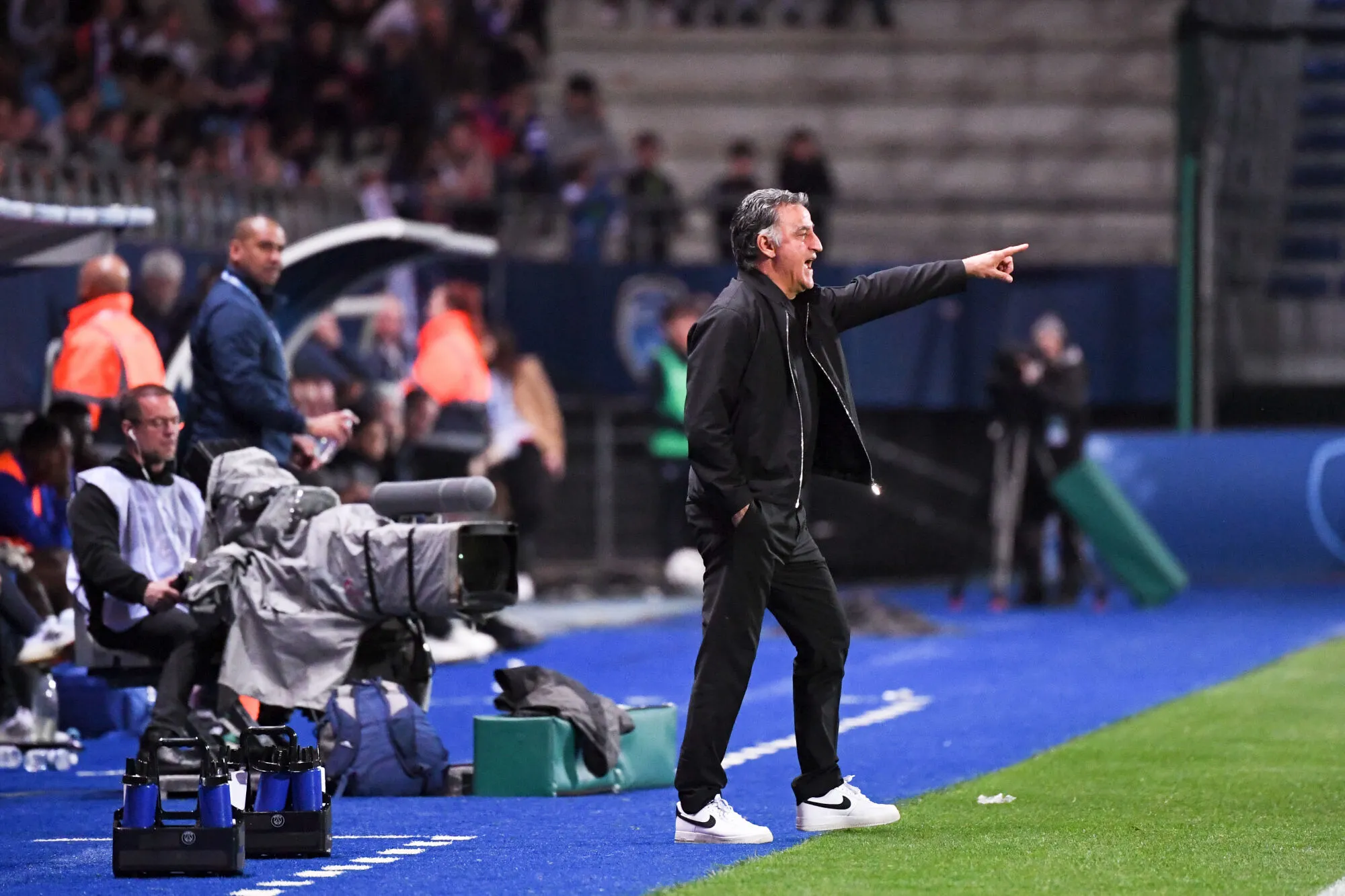 Christophe GALTIER (Entraineur PSG) during the Ligue 1 Uber Eats match between Troyes and PSG at Stade de l'Aube on May 7, 2023 in Troyes, France. (Photo by Anthony Bibard/FEP/Icon Sport)