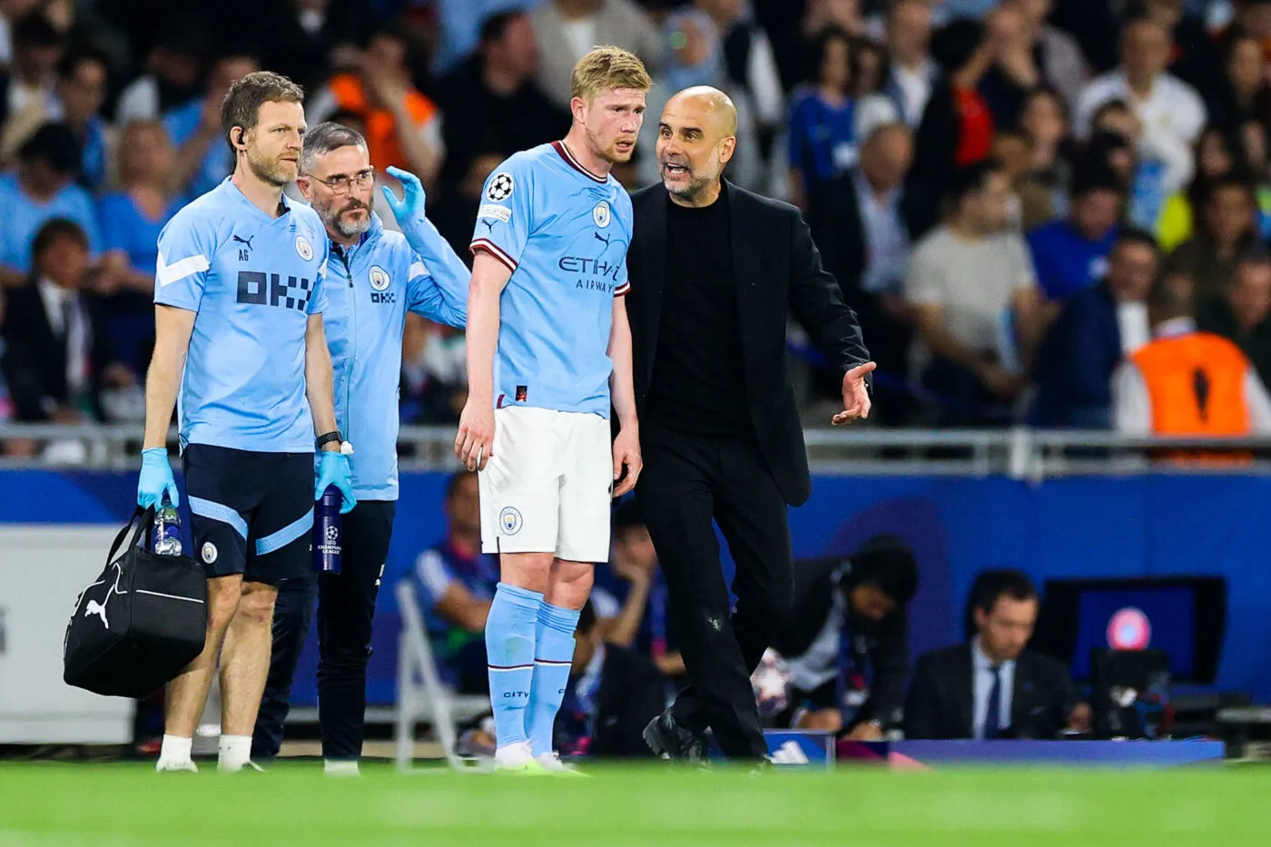 Manchester City-Inter : De Bruyne blessé, le résumé de la première période