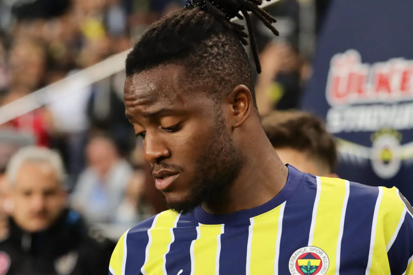 Michy Batshuayi of Fenerbahce during the Turkish Super League match between Fenerbahce and Trabzonspor at Ulker Stadium in Istanbul, Turkey, on May 18, 2023. (Photo by Seskimphoto ) - Photo by Icon sport
