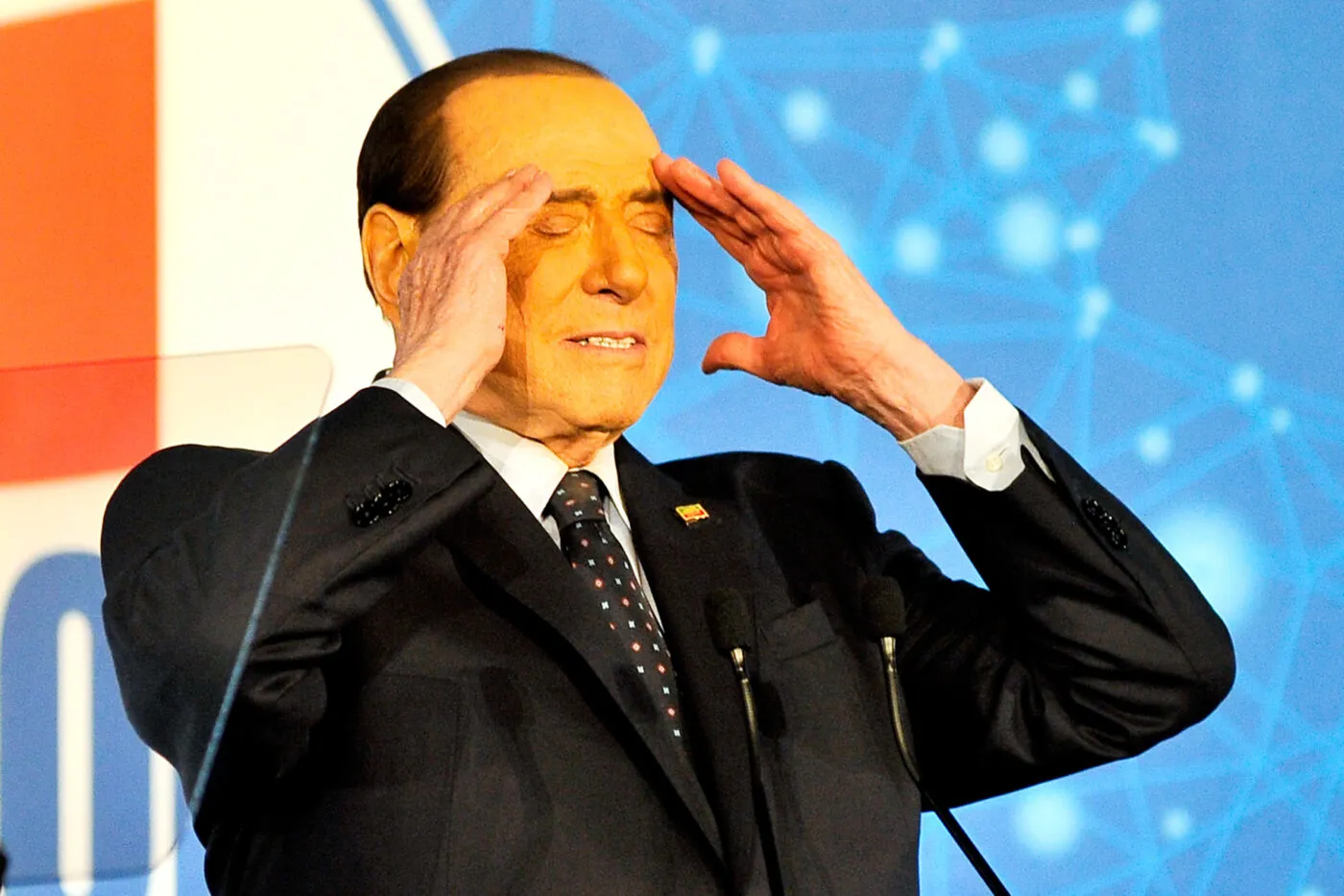 Silvio Berlusconi Former President of the Council of Ministers of the Italian Republic, during the Forza Italia party event "Italy of the Future, the uniting force" which was held at the Palacongressi of the Mostra dOltremare in Naples. Napoli, Italy, 21 May 2022. (photo by Vincenzo Izzo/Sipa USA) - Photo by Icon sport