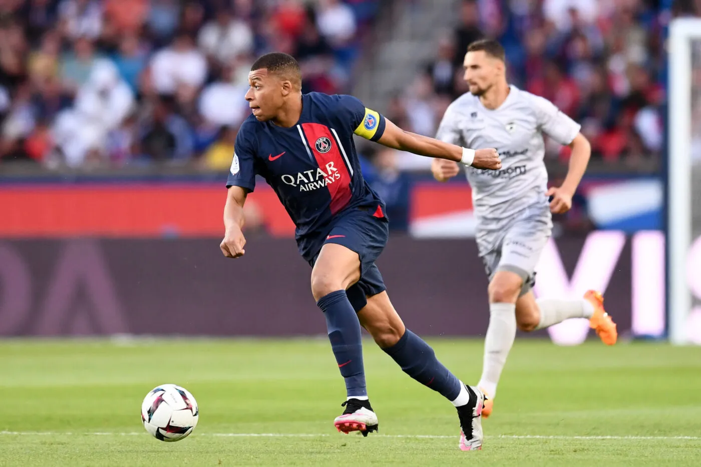 07 Kylian MBAPPE (psg) during the Ligue 1 Uber Eats match between PSG and Clermont Foot 63  at Parc des Princes on June 3, 2023 in Paris, France. (Photo by  Philippe Lecoeur/FEP/Icon Sport)