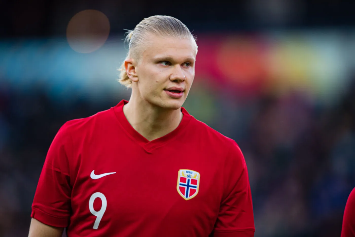 220325 Erling Braut Haaland of Norway ahead of the International friendly football match between Norway and Slovakia on March 25, 2022 in Oslo. Photo: Marius Simensen / BILDBYRÅN / COP 238