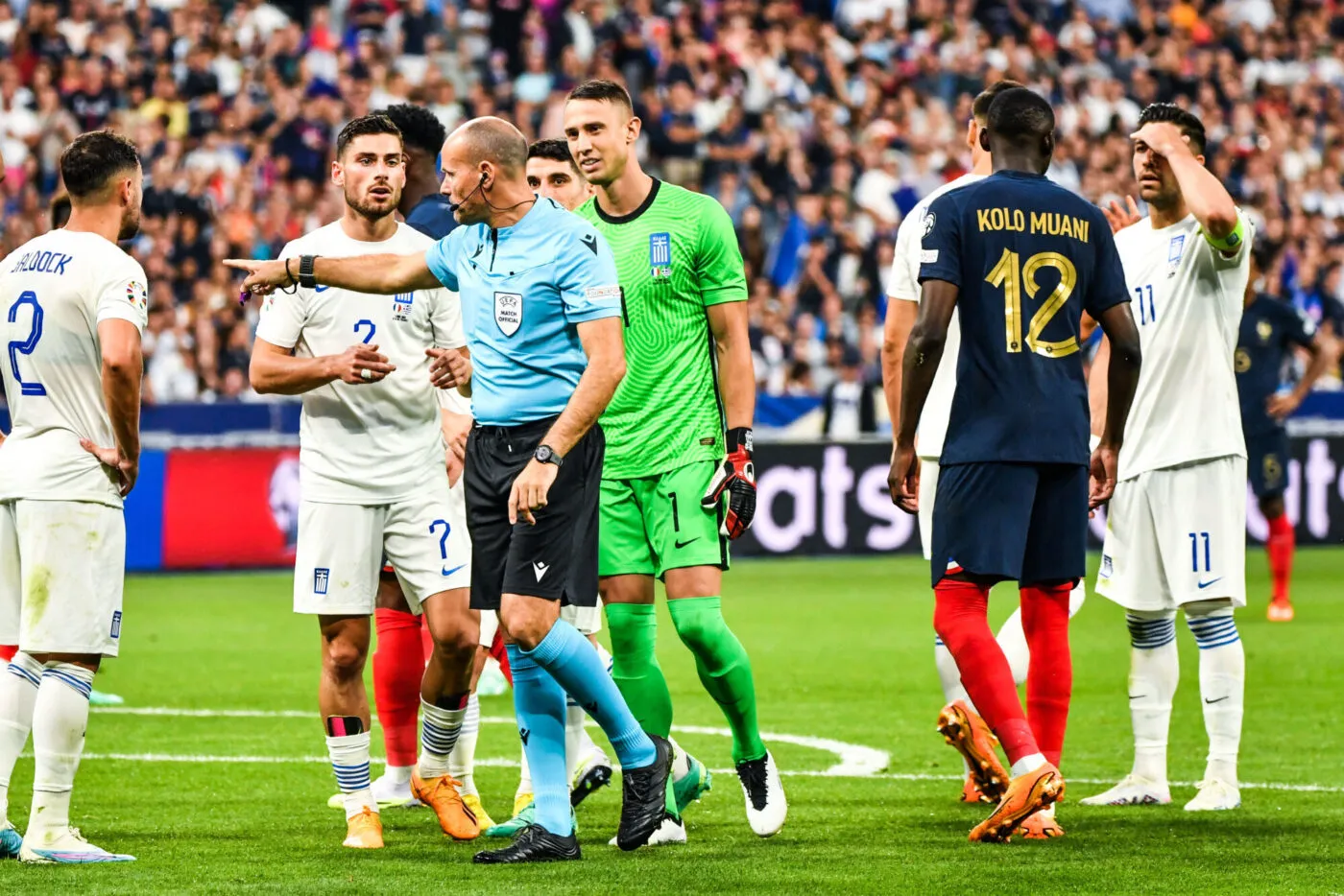 Antonio Mateu LAHOZ, referee during the Group B - UEFA EURO 2024 Qualifying Round match between France and Greece at Stade de France on June 19, 2023 in Paris, France. (Photo by Sandra Ruhaut/Icon Sport)