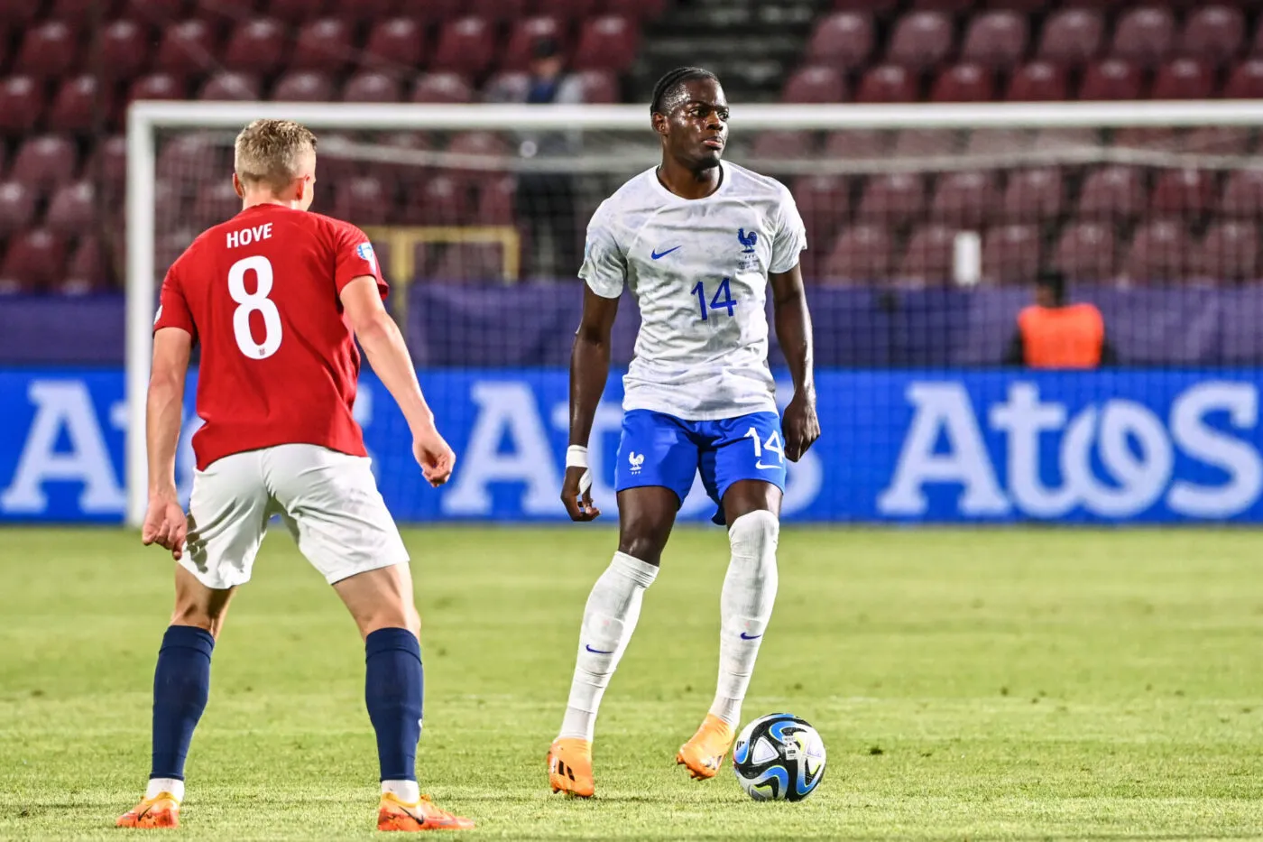 Castello LUKEBA of France during the U21 EURO 2023, match between Norway and France on June 25, 2023 at Stadionul Dr. Constantin Radulescu, in Cluj-Napoca, Romania. (Photo by Anthony Dibon/Icon Sport )