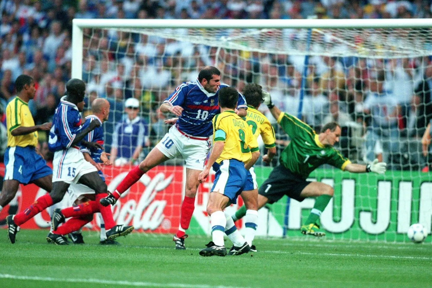 Zinedine ZIDANE - France / Bresil - 12.07.1998 - Coupe du Monde 1998 - Stade de France