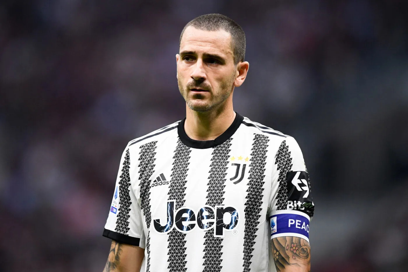 MILAN, ITALY - October 08, 2022: Leonardo Bonucci of Juventus FC looks on during the Serie A football match between AC Milan and Juventus FC. (Photo by Nicolò Campo/Sipa USA) - Photo by Icon sport