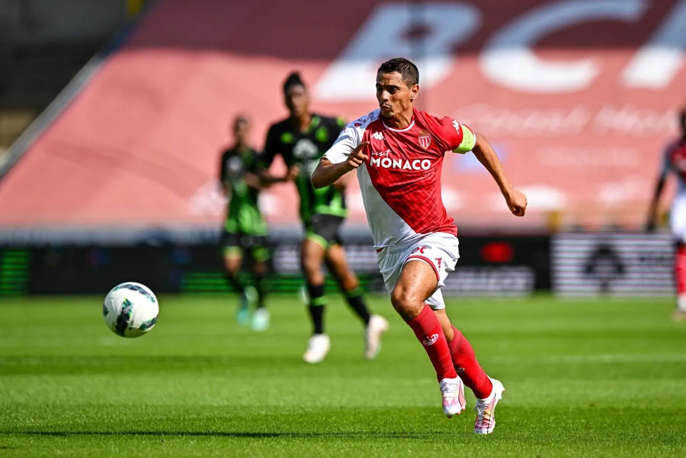 Wissam BEN YEDDER of Monaco during the friendly soccer match between Cercle Brugge KS and AS Monaco at Jan Breydel stadion on July 15, 2023 in Bruges, Belgium. (Photo by Baptiste Fernandez/Icon Sport)