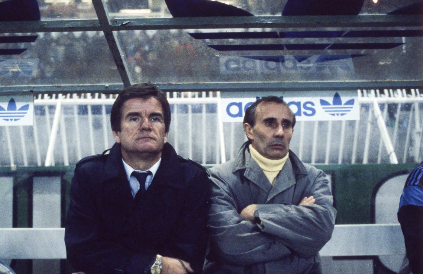 Robert Budzynski et Coco Suaudeau, au Parc des Princes en 1983