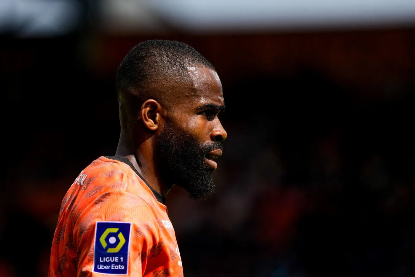 Gedeon KALULU of FC Lorient during the Ligue 1 Uber Eats match between Lorient and Brest on May 7, 2023 in Lorient, France. (Photo by Hugo Pfeiffer/Icon Sport)