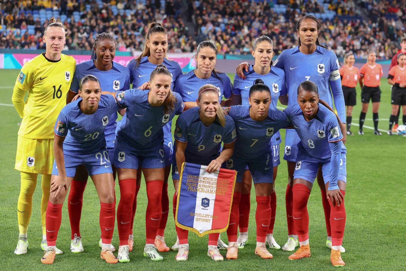 23rd July 2023; Sydney Football Stadium, Sydney, NSW, Australia: FIFA Womens World Cup Group F Football, France versus Jamaica; France pre match team photo - Photo by Icon sport