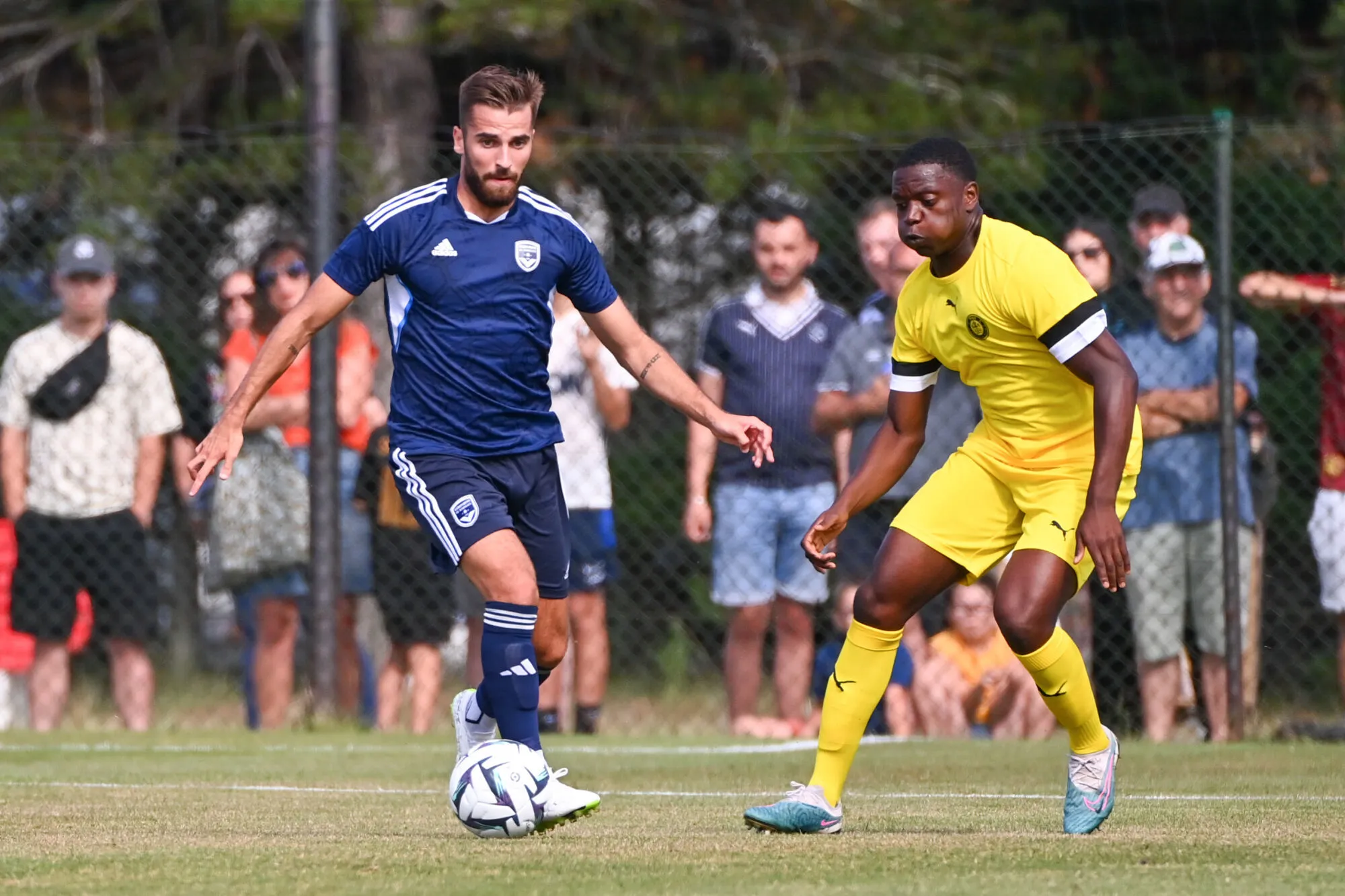Gaetan WEISSBECK of Bordeaux during the friendly match between Girondins de Bordeaux and Pau FC on July 12, 2023 in La Teste-de-Buch, France. (Photo by Anthony Dibon/Icon Sport)