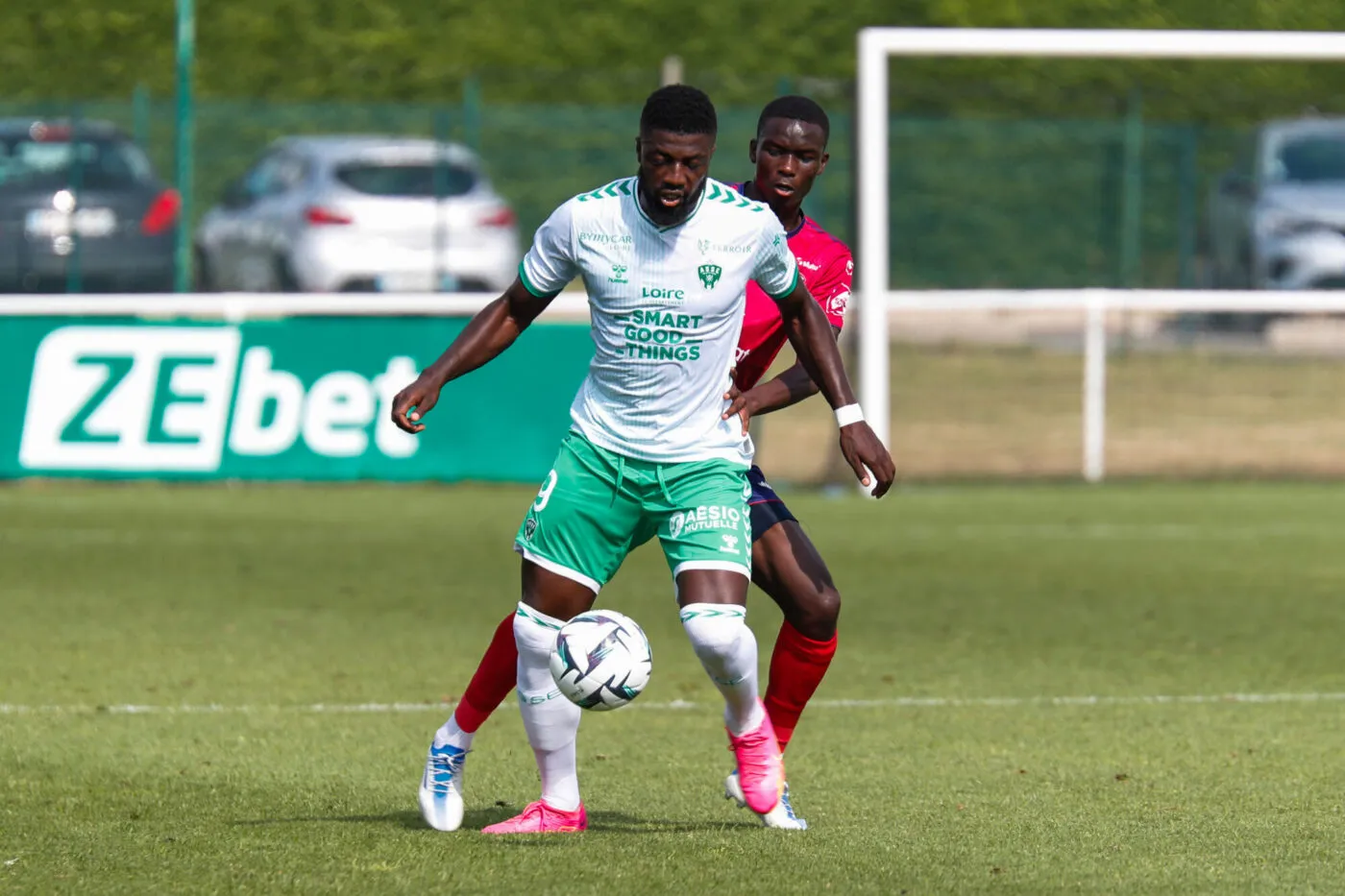Ibrahim SISSOKO of Saint Etienne during the friendly match between AS Saint Etienne and Clermont Foot 63  on July 22, 2023 in L'Etrat, France. (Photo by Romain Biard/Icon Sport)