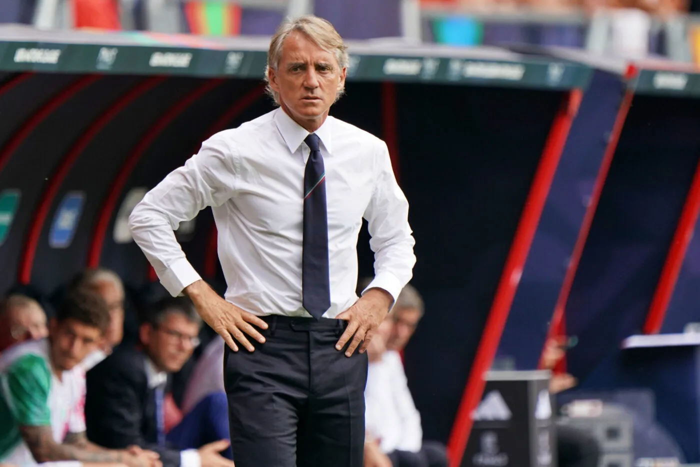 Roberto Mancini head coach of Italy during the football UEFA Nations League match Third-place match - Netherlands vs Italy on June 18, 2023 at the FC Twente Stadion in Enschede, Netherlands (Photo by Emmanuele Mastrodonato/LiveMedia) - Photo by Icon sport