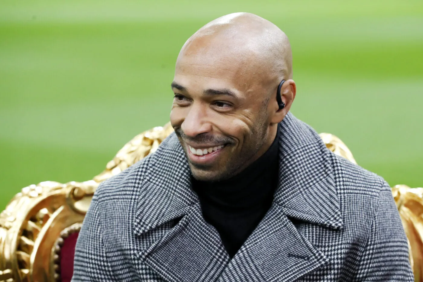 Thierry HENRY during the Ligue 1 Uber Eats match between Reims and Marseille at Stade Auguste Delaune on March 19, 2023 in Reims, France. (Photo by Loic Baratoux/FEP/Icon Sport)